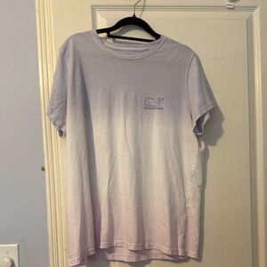 Vineyard Vines Purple and White Short Sleeve Tee